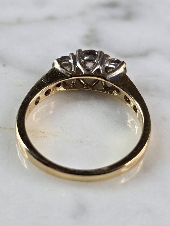 Womens Estate 10K Yellow Gold Chocolate | Mercari Womens Vintage Estate 14K Yellow Gold Salt & Pepper Diamond Ring 2.8g #E1611